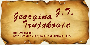 Georgina Trnjaković vizit kartica